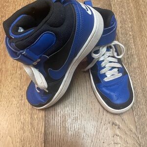 Nike Kids High-Top Sneakers - Blue and Black